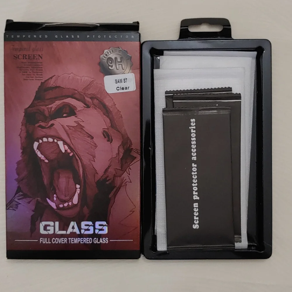 Tempered Glass Screen Protector For Samsung S7, NWB
